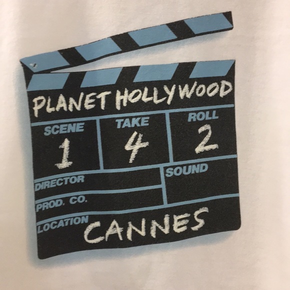 Planet Hollywood Other - CANNES Vintage 2000 Planet Hollywood SZ L white